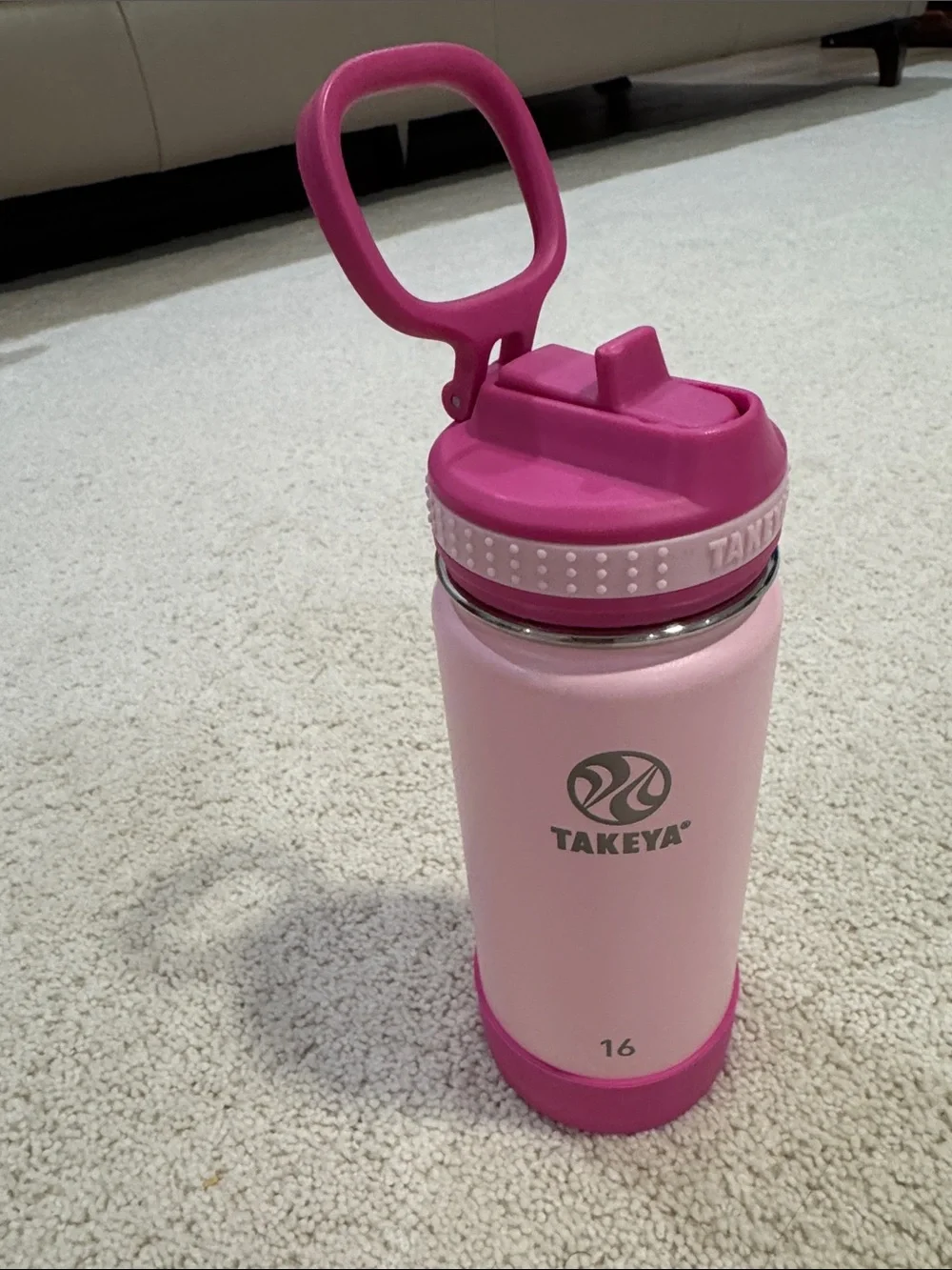 Takeya Kids Pink Insulated Water Bottle - 16oz